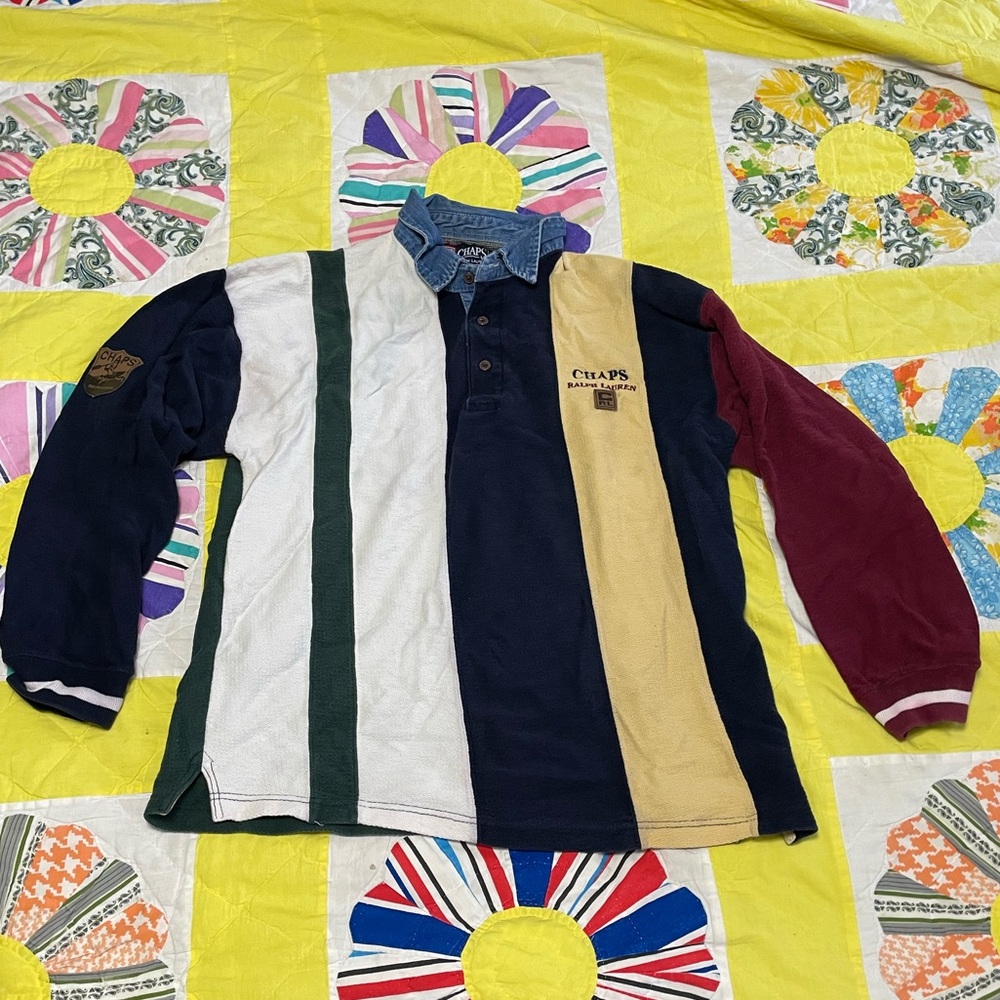 Chaps Ralph Lauren Colour block polo rugby shirt